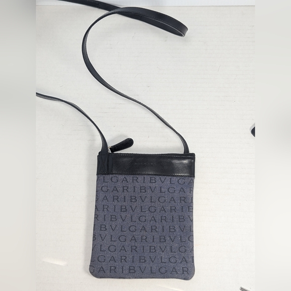 BVLGARI Handbags - Bulgari bvlgari Logo Denim Crossbody Bag